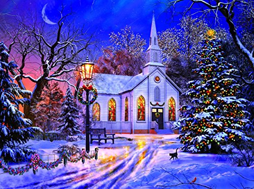 The Old Christmas Church 1000 pc Jigsaw Puzzle