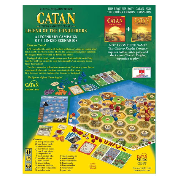 Catan: Cities and Knights Scenario - Legend of The Conquerors