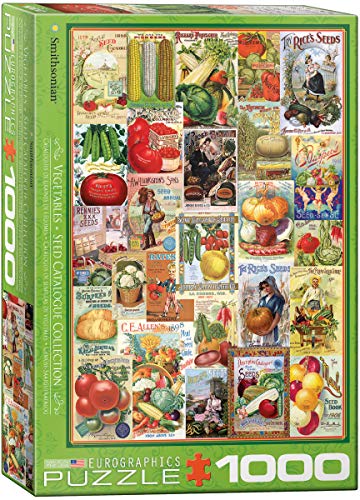 EuroGraphics Vegetables Smithsonian Seed Catalogues (1000 Piece) Puzzle