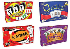 SET Enterprises 4 Game Bundle (SET, Karma, Quiddler, Five Crowns)