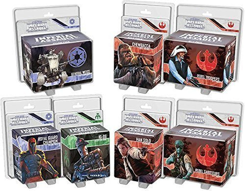 Star Wars Imperial Assault - Ally and Villain Pack Wave 1 Bundle (Set of 7)