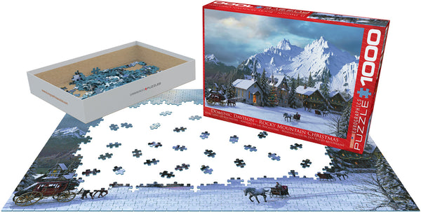 Rocky Mountain Christmas 1000 pc Jigsaw Puzzle