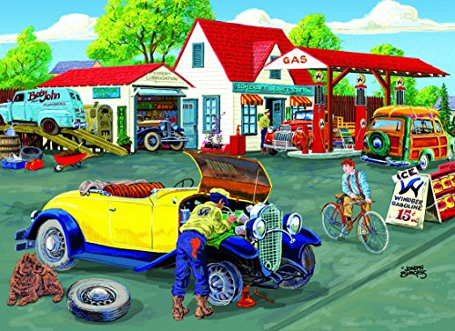 Somerset Service Station 500 pc - Large Oversized Easy to Grasp Puzzle Pieces