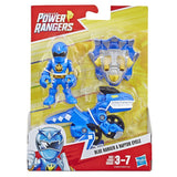 Playskool Heroes Power Rangers Blue Ranger and Raptor Cycle