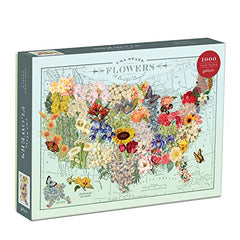 USA State Flowers 1000 pc Jigsaw Puzzle