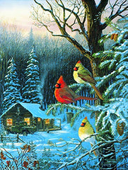 Cardinals Cabin Fever 1000 pc Jigsaw Puzzle