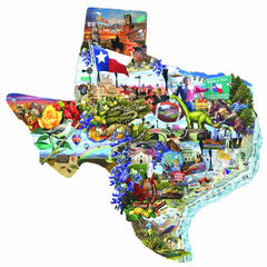 Welcome to Texas! 1000 pc Shaped Jigsaw Puzzle