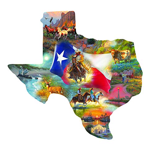 Images of Texas Shaped 1000 pc Shaped Jigsaw Puzzle