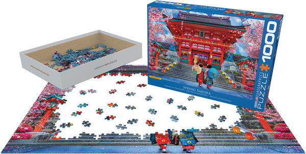 Spring Sakura 1000 pc Jigsaw Puzzle