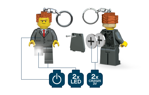 LEGO Movie President Business LED Key Light, LGL-KE44, Ages 5 and Up