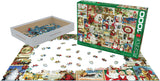 Vintage Christmas Cards 1000 pc Jigsaw Puzzle