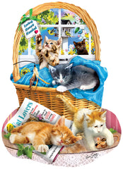 Free Kitties 1000 pc Special Shaped Jigsaw Puzzle